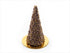 Two magnificent 3D chocolate Christmas trees decorated with gold sugars for a festive holiday look.