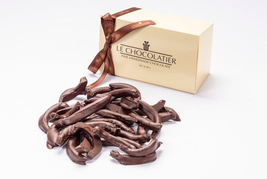 SIGNATURE BOX OF CHOCOLATE COVERED CANDIED ORANGE PEELS - 1 POUND