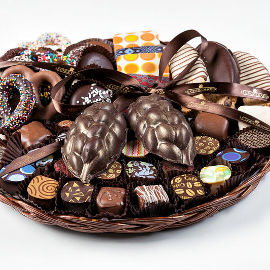 CHOCOLATE CHALLAH COMBO PLATTER -14 INCH