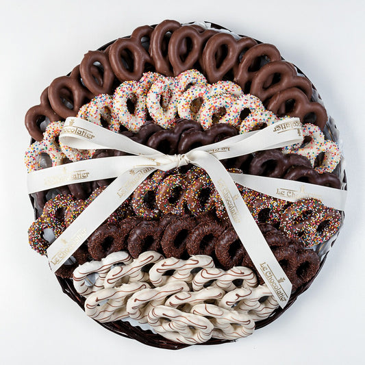 Chocolate Pretzel Platter - 16 inch round