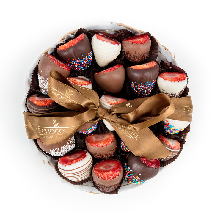 18 Piece Chocolate Strawberry Platter