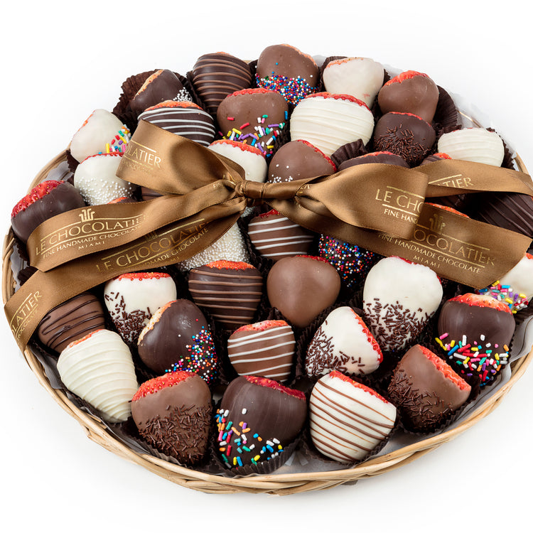 36 Piece Chocolate Dipped Strawberry Platter (Local Delivery Only)