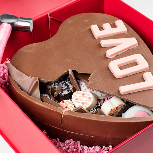 Chocolate Heart Smash Box – LOVE – large