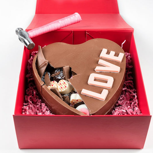 Chocolate Heart Smash Box – LOVE – large