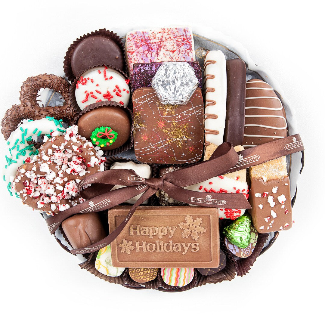 Christmas Holiday Combo Platter - 10 Inch Round