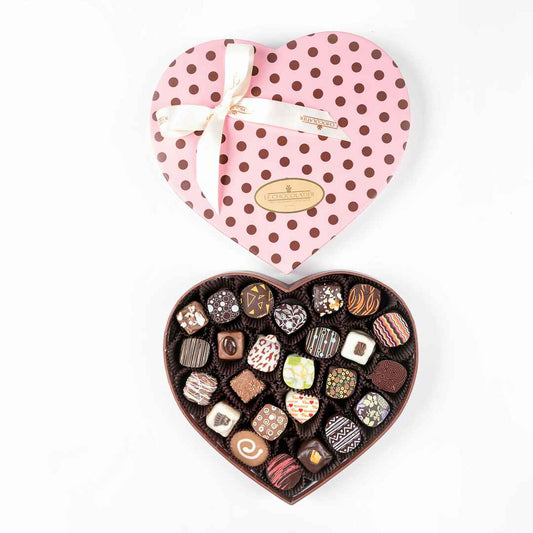 Heart Box Of Assorted Truffles - Medium