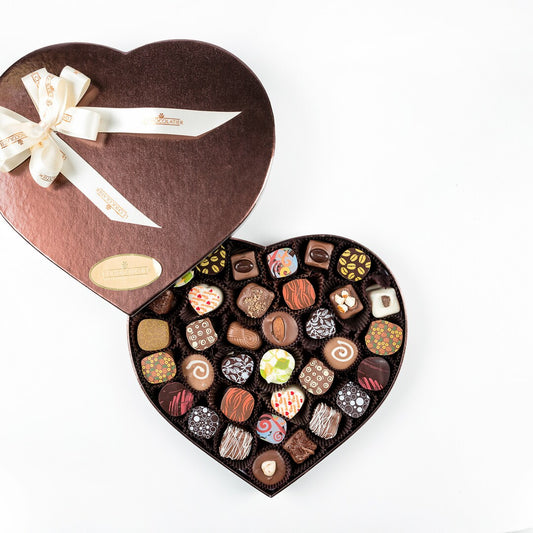 Heart Box Of Assorted Truffles - Large