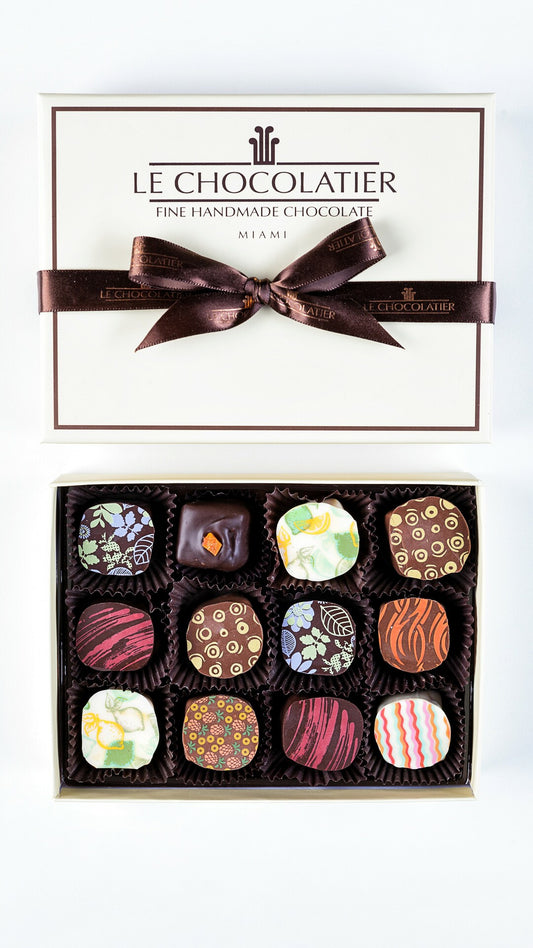 12 PIECE BOX OF FRUIT ESSENCE TRUFFLES