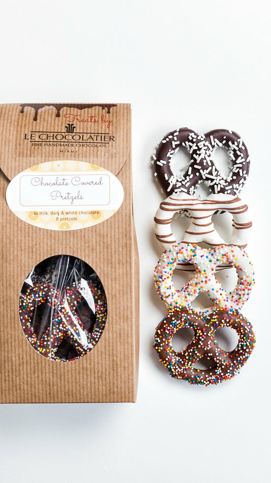 CHOCOLATE COVERED PRETZELS TREAT BOX