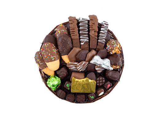 33Pc - Lady Fingers, Biscotti, Macaroons, Matzah, truffles, nut bark, frogs, locusts, foil Jerusalem