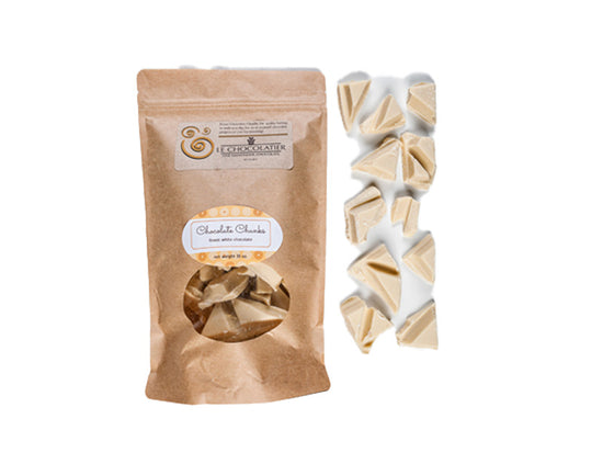 This Belgian white chocolate is perfect for making chocolates, dipping or luscious chocolate mousse