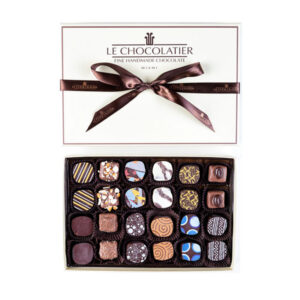 12 Piece Box Liquor & Wine Truffles in 6 flavors. A chocolate Plaque with your greeting on top